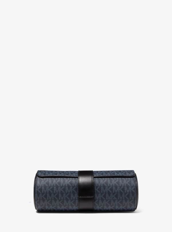 Panske Cestovné Tašky Michael Kors Logo Watch Case Modre - Tasky Michael Kors Slevy | SJQFM-2618